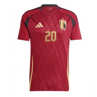 Camisa de time de futebol Bélgica Lois Openda #20 Replicas 1º Equipamento Europeu 2024 Manga Curta